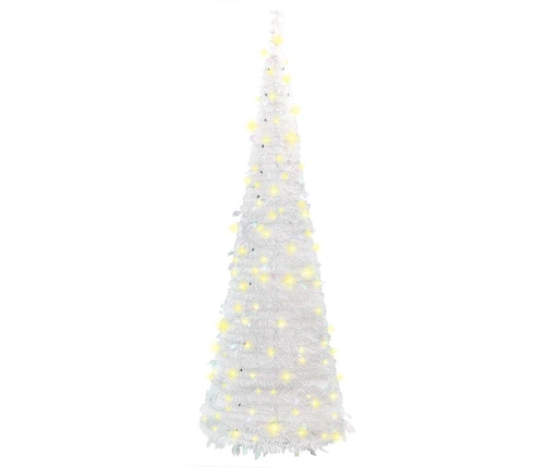 Mākslīgā Ziemassvētku Eglīte, 200 Led, Balta, 210 Cm Vidaxl
