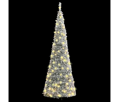 Mākslīgā Ziemassvētku Egle Ar Sniegu, 150 Led, 180 Cm Vidaxl