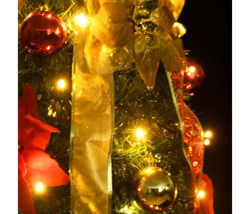 Mākslīgā Ziemassvētku Egle, 100 Led, Zaļa, 150 Cm Vidaxl