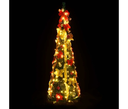 Mākslīgā Ziemassvētku Egle, 200 Led, Zaļa, 210 Cm Vidaxl