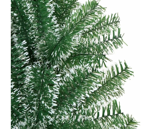 vidaXL mākslīgā Ziemassvētku egle ar sniegu, zaļa, 150 cm