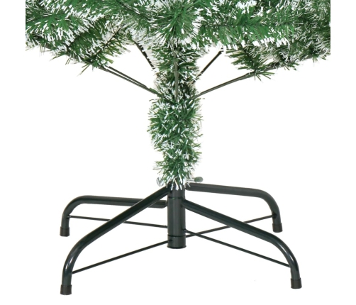 vidaXL mākslīgā Ziemassvētku egle ar sniegu, zaļa, 150 cm