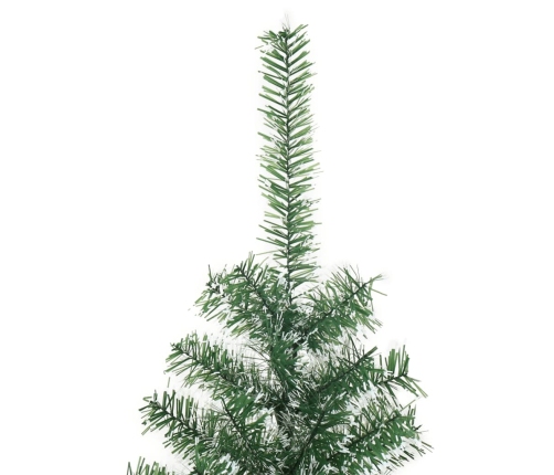 vidaXL mākslīgā Ziemassvētku egle ar sniegu, zaļa, 210 cm