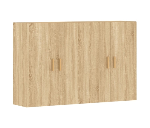 vidaXL sienas skapīši 2 gab., ozolkoka krāsa, inženierijas koks