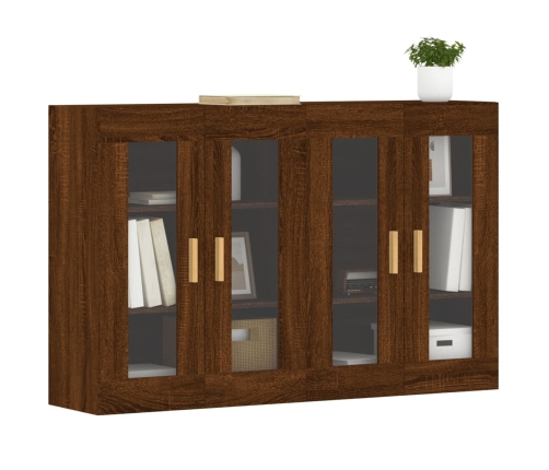 vidaXL sienas skapīši 2 gab., ozolkoka krāsa, inženierijas koks