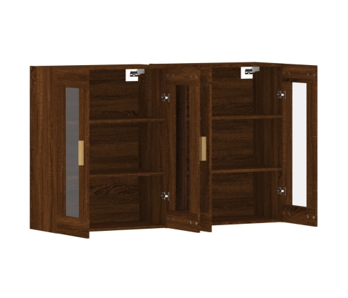 vidaXL sienas skapīši 2 gab., ozolkoka krāsa, inženierijas koks