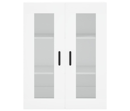 vidaXL sienas skapīši, 2 gab., balti, inženierijas koks