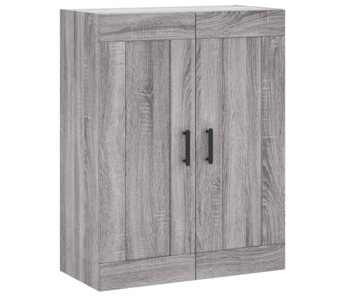 vidaXL sienas skapīši 2 gab., pelēka ozolkoka krāsa, inženierijas koks
