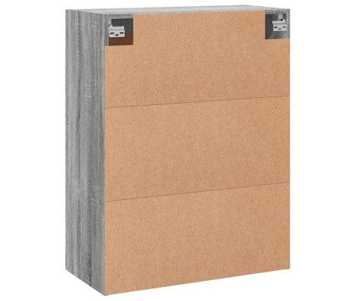 vidaXL sienas skapīši 2 gab., pelēka ozolkoka krāsa, inženierijas koks