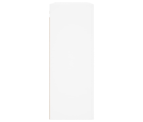 vidaXL sienas skapīši, 2 gab., balti, inženierijas koks
