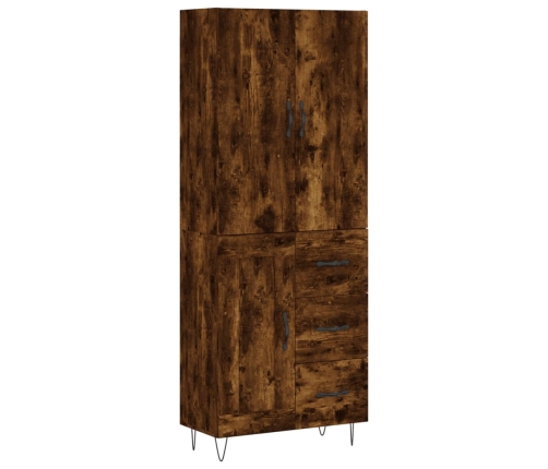 vidaXL augstais skapis, ozolkoka, 69,5x34x180 cm, inženierijas koks