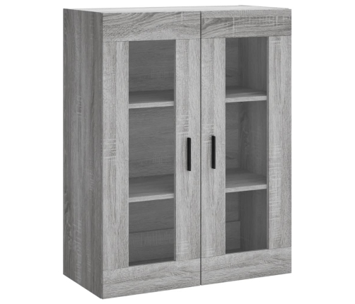 vidaXL augstais skapis, pelēks, 69,5x34x180 cm, inženierijas koks
