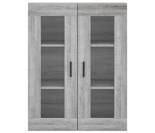 vidaXL augstais skapis, pelēks, 69,5x34x180 cm, inženierijas koks