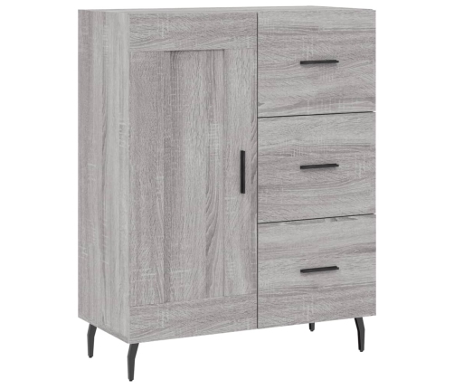 vidaXL augstais skapis, pelēks, 69,5x34x180 cm, inženierijas koks