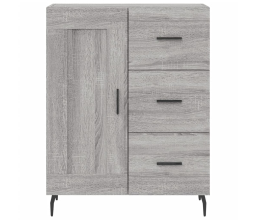 vidaXL augstais skapis, pelēks, 69,5x34x180 cm, inženierijas koks