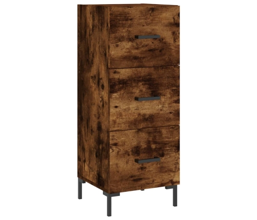 vidaXL augstais skapītis, ozolkoka, 34,5x34x180 cm, inženierijas koks
