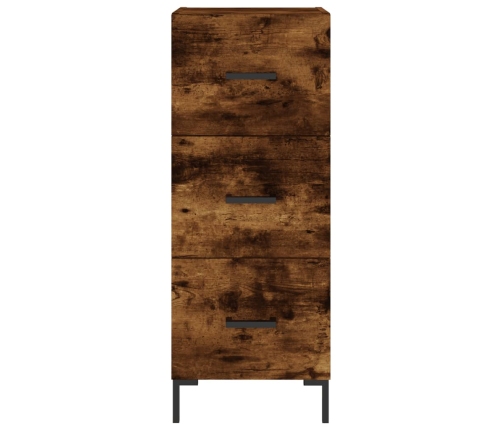 vidaXL augstais skapītis, ozolkoka, 34,5x34x180 cm, inženierijas koks