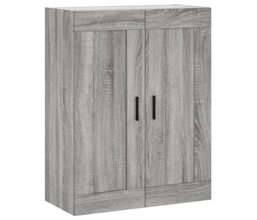 vidaXL augstais skapis, pelēks, 69,5x34x180 cm, inženierijas koks