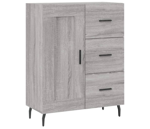 vidaXL augstais skapis, pelēks, 69,5x34x180 cm, inženierijas koks