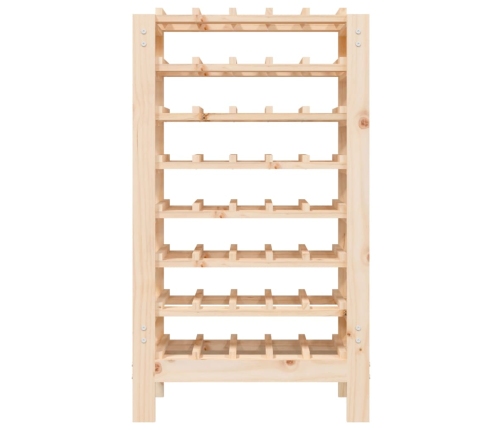 vidaXL vīna pudeļu plaukts, 61,5x30x107,5 cm, priedes masīvkoks