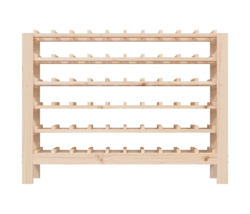 vidaXL vīna pudeļu plaukts, 109,5x30x82 cm, priedes masīvkoks