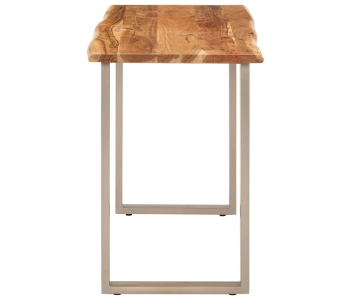 vidaXL virtuves galds, 110x50x76 cm, akācijas masīvkoks