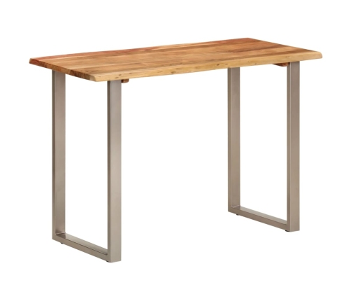 vidaXL virtuves galds, 110x50x76 cm, akācijas masīvkoks