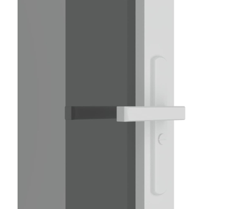 vidaXL iekšdurvis, 93x201,5 cm, baltas, ESG stikls un alumīnijs