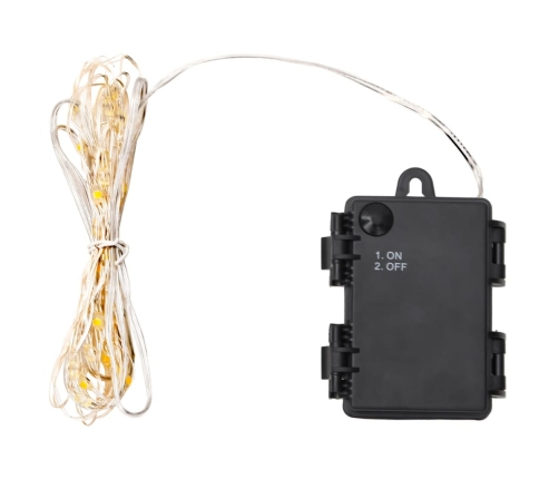 vidaXL LED lampiņu virtene ar ventilatoru, 90 LED, 900 cm