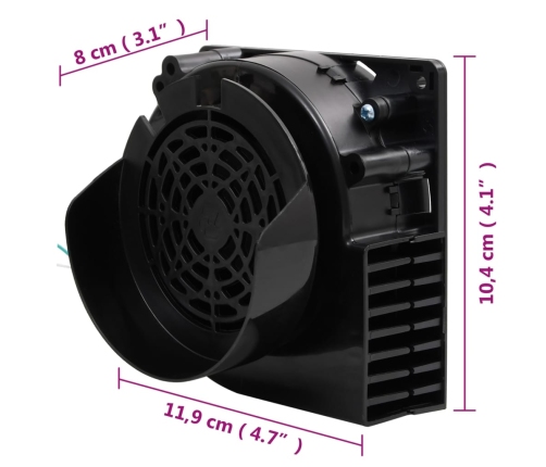 vidaXL LED lampiņu virtene ar ventilatoru, 90 LED, 900 cm