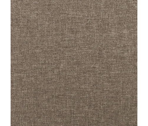 vidaXL atsperu gultas rāmis ar matraci, pelēkbrūns, 80x200 cm, audums