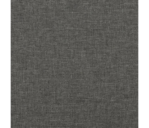 vidaXL atsperu gultas rāmis ar matraci, tumši pelēka, 80x200cm, audums