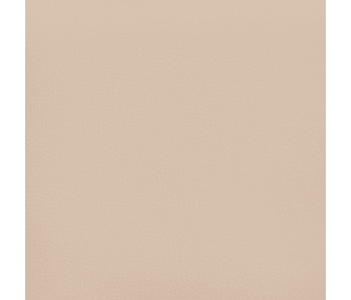 vidaXL atsperu gulta ar matraci, kapučīno, 80x200 cm, mākslīgā āda