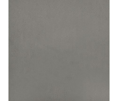 vidaXL atsperu gulta ar matraci, gaiši pelēka samts, 80x200 cm