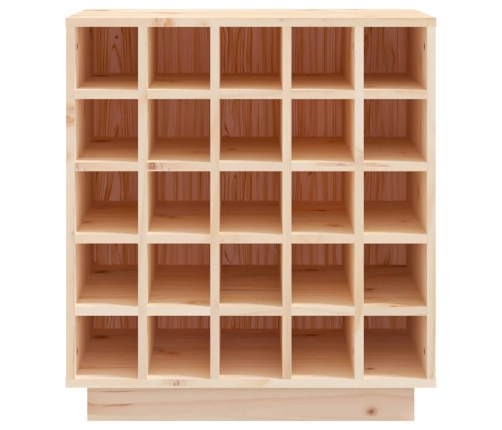 vidaXL vīna pudeļu plaukts, 55,5x34x61 cm, priedes masīvkoks