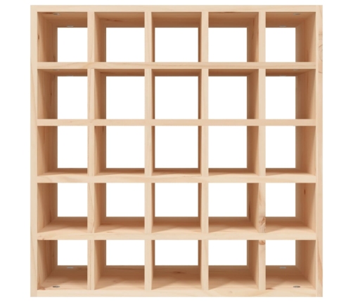 vidaXL vīna pudeļu plaukts, 56x25x56 cm, priedes masīvkoks