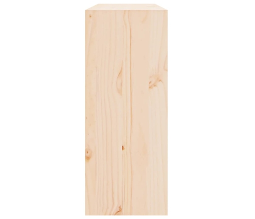 vidaXL vīna pudeļu plaukts, 62x25x62 cm, priedes masīvkoks