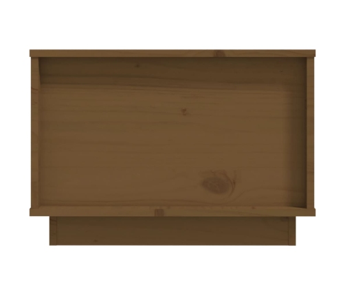 vidaXL kafijas galdiņš, medus brūns, 60x50x35 cm, priedes masīvkoks