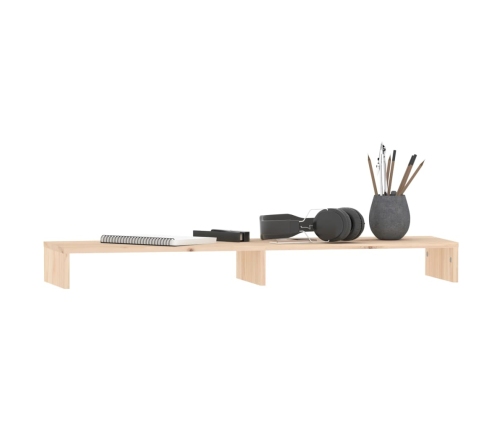 vidaXL monitora paliktnis, 100x27x10 cm, priedes masīvkoks