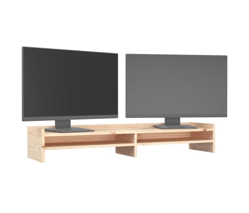 vidaXL monitora paliktnis, 100x24x16 cm, priedes masīvkoks
