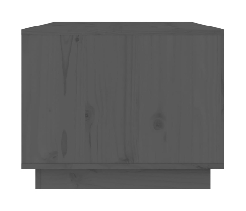 vidaXL kafijas galdiņš, pelēks, 80x50x40 cm, priedes masīvkoks