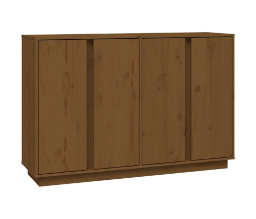 vidaXL kumode, medus brūna, 120x35x80 cm, priedes masīvkoks