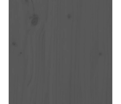 vidaXL rakstāmgalds, pelēks, 110x50x70 cm, priedes masīvkoks