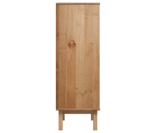vidaXL augstais skapītis OTTA, brūns, balts, 85x43x125 cm, priede