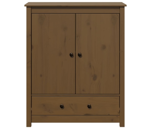 vidaXL augstais skapītis, brūns, 83x41,5x100 cm, priedes masīvkoks