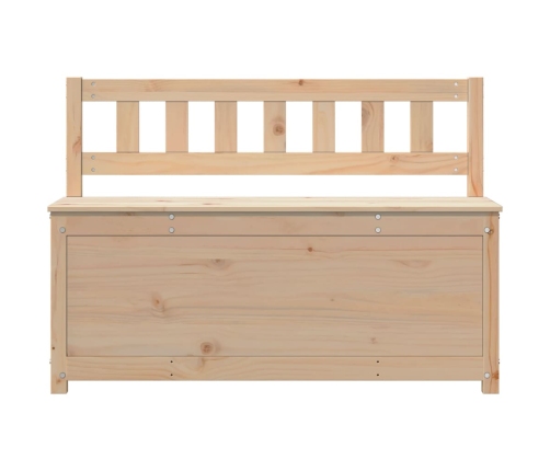 vidaXL sols, balts, 110x41x76,5 cm, priedes masīvkoks