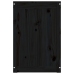 vidaXL veļas kaste, melna, 88,5x44x66 cm, priedes masīvkoks