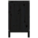 vidaXL veļas kaste, melna, 88,5x44x76 cm, priedes masīvkoks