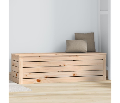 vidaXL uzglabāšanas kaste, 109x36,5x33 cm, priedes masīvkoks