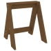 vidaXL taburetes, 2 gab., brūnas, 40x40x45 cm, priedes masīvkoks